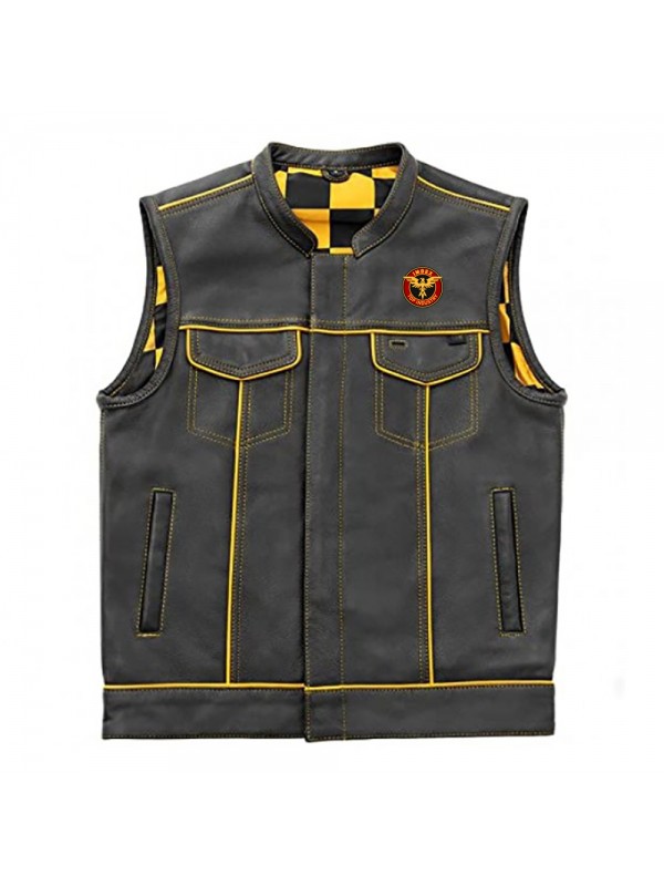 Leather Biker Vest