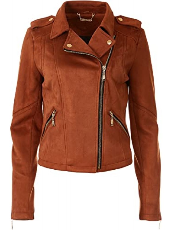 Faux Suede Leather Fashion jacket  (women's) 
